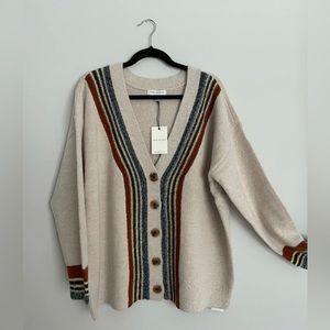 Retro Stripe Cardigan
